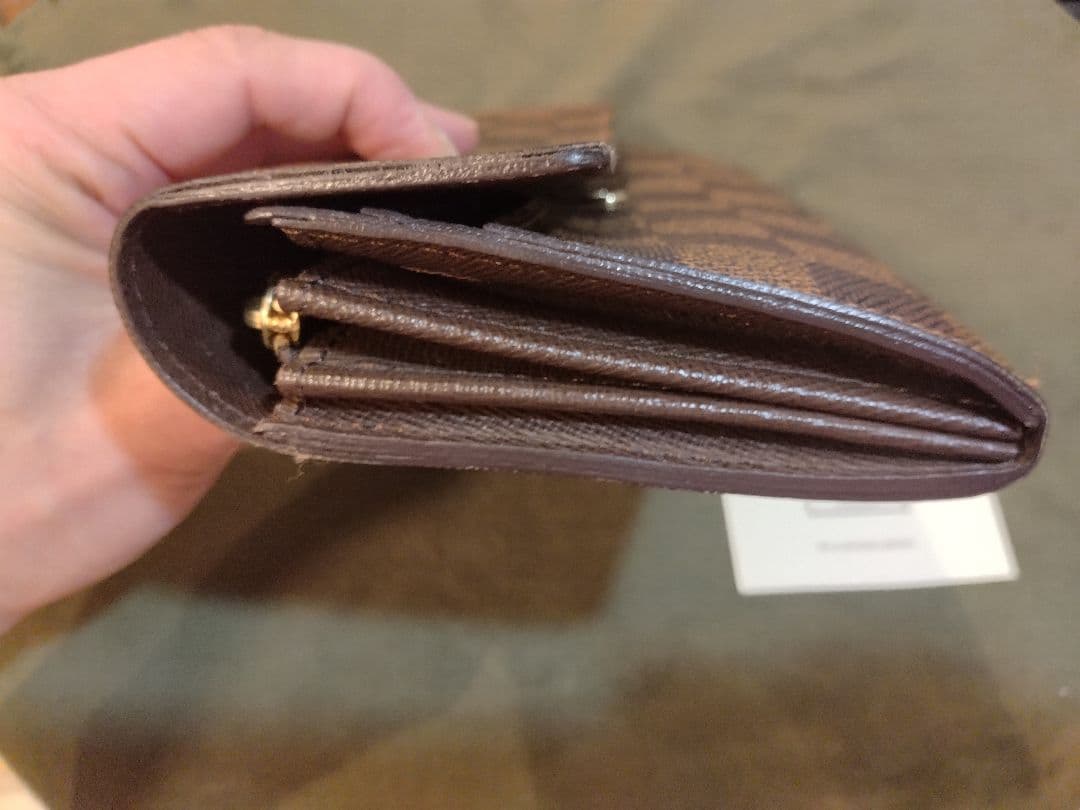 美品✨️ルイヴィトン　ダミエ　エベヌ　サラ　カード10枚　長財布　折り財布