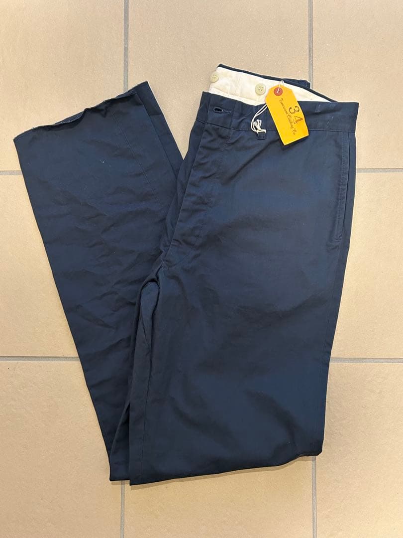 新品　atlast&co 511 NAVY 34 ワークトラウザーズ　AKIRA