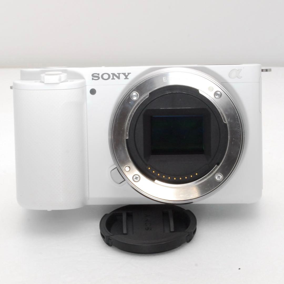 【美品】SONY α VLOGCAM ZV-E10 ホワイト ダブルレンズキット