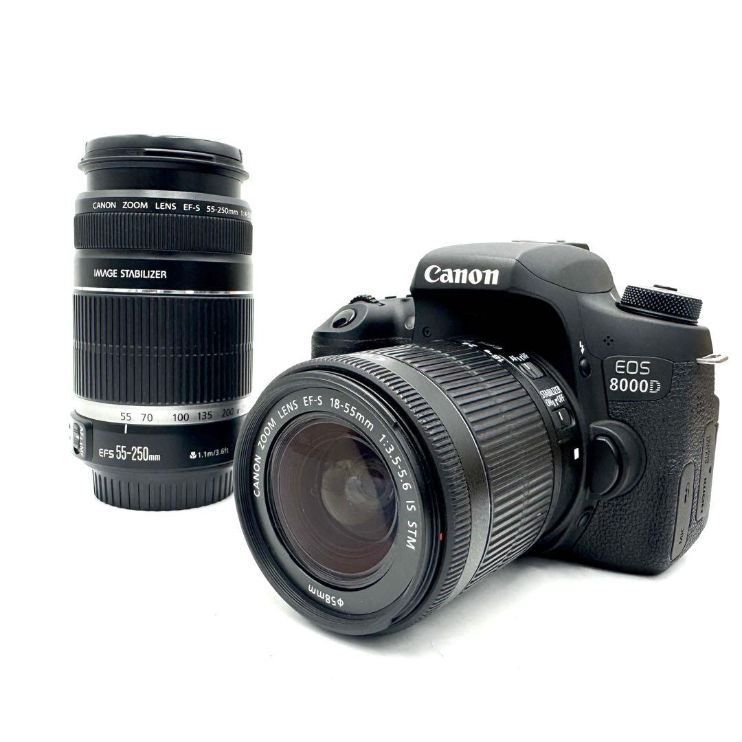 ❁ダブルズームレンズ❁Canon EOS 8000D ❁Wi-Fi機能搭載