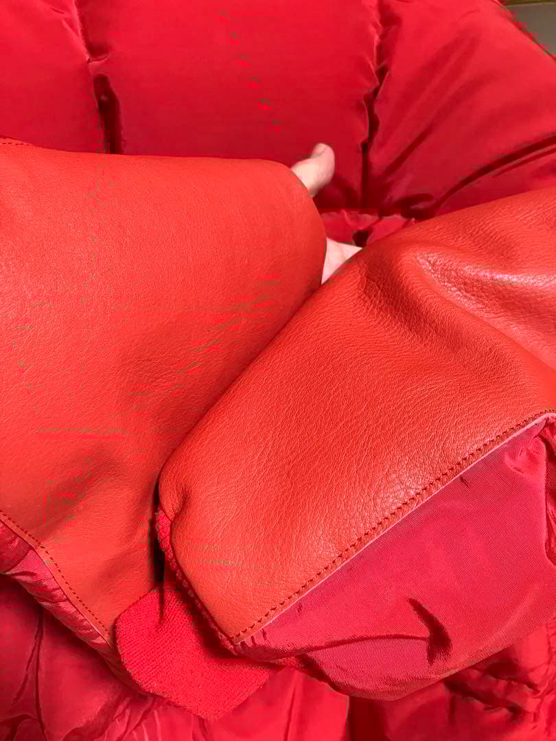 70s エディーバウアー ダウンジャケット　カラコラム　赤