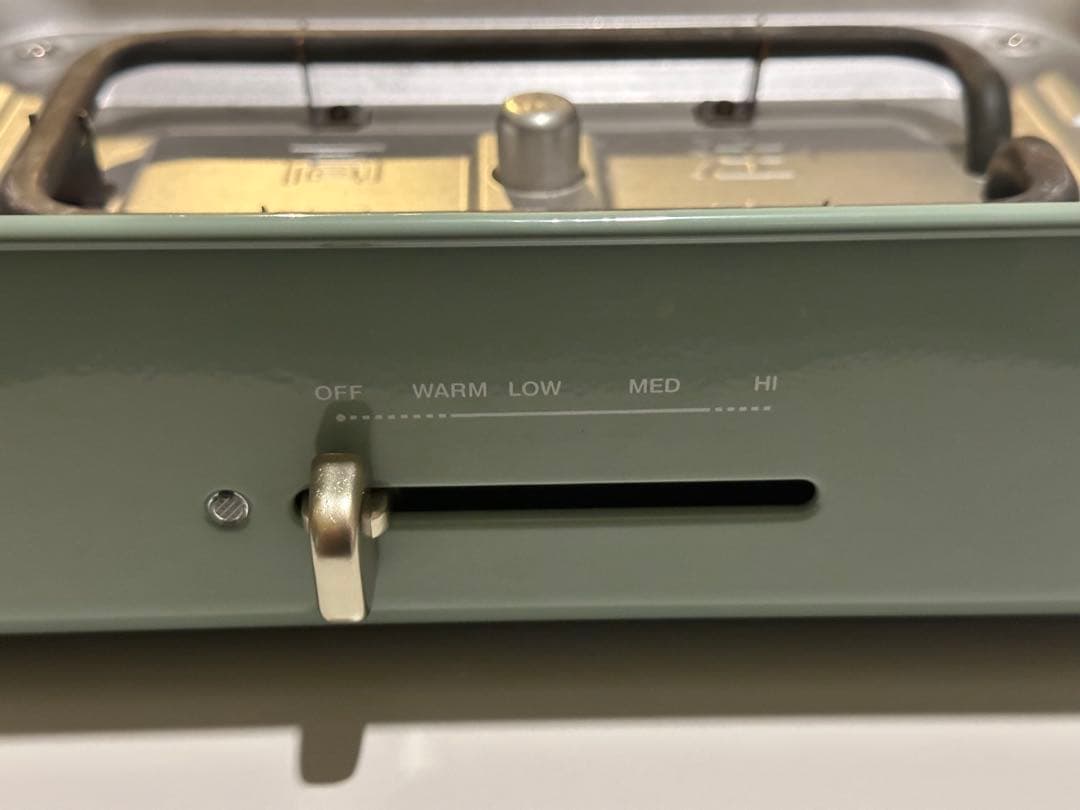 BRUNO スモーキーグリーンコンパクトホットプレート 鍋、グリル、たこ焼き