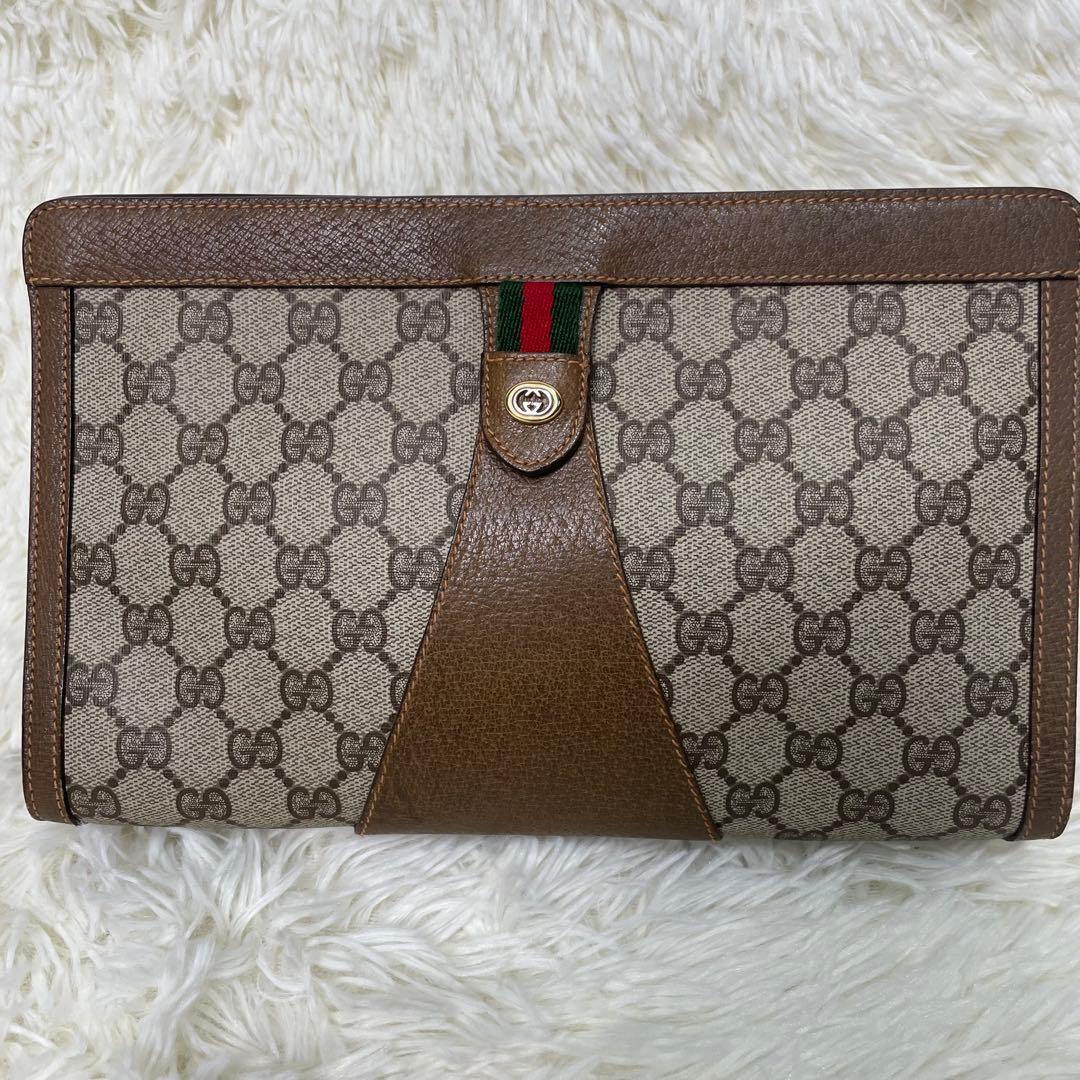 GUCCI グッチ オールドグッチ 89 01 033 クラッチバッグ GG