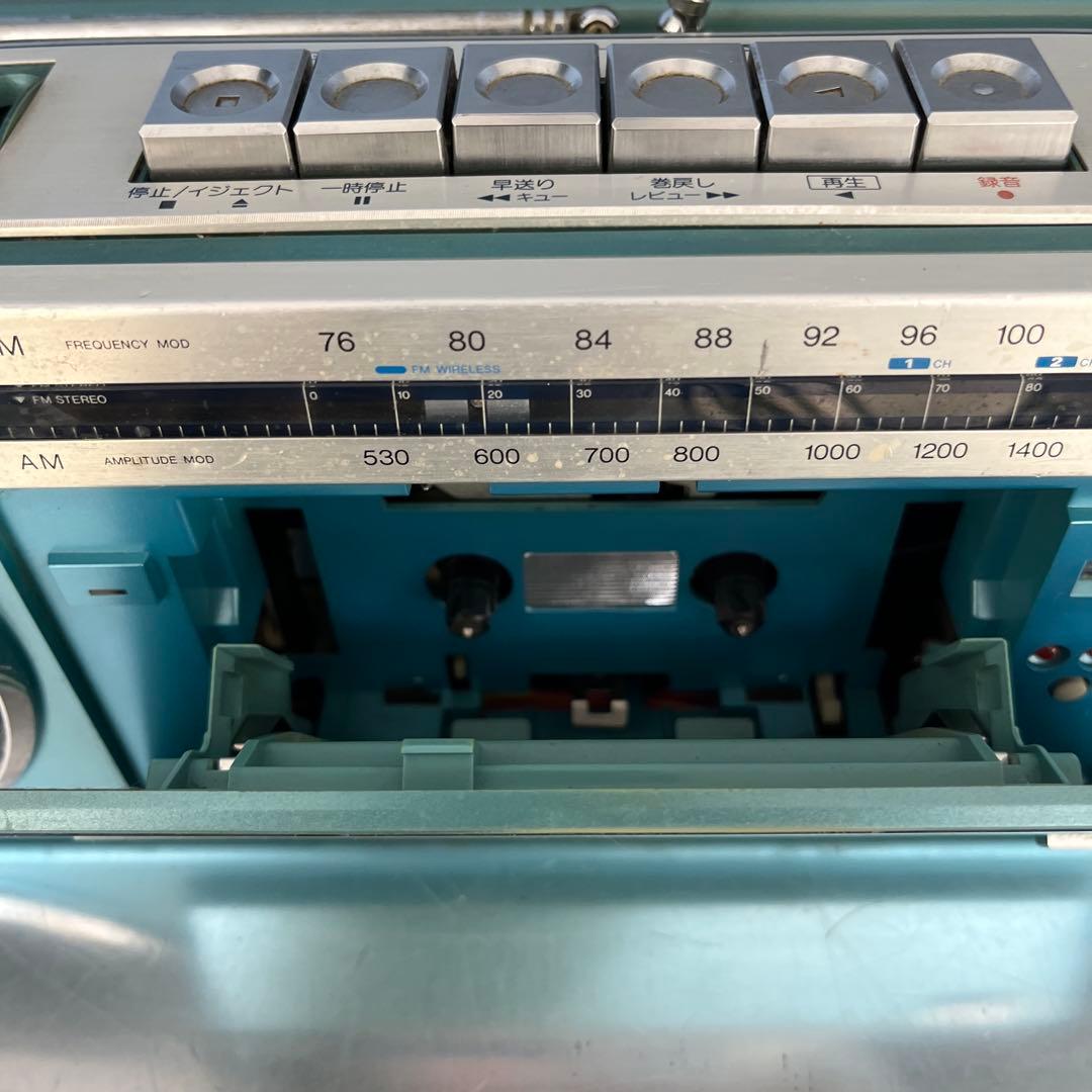 昭和レトロ　ステレオラジカセ　サンヨー　MR-U4SX