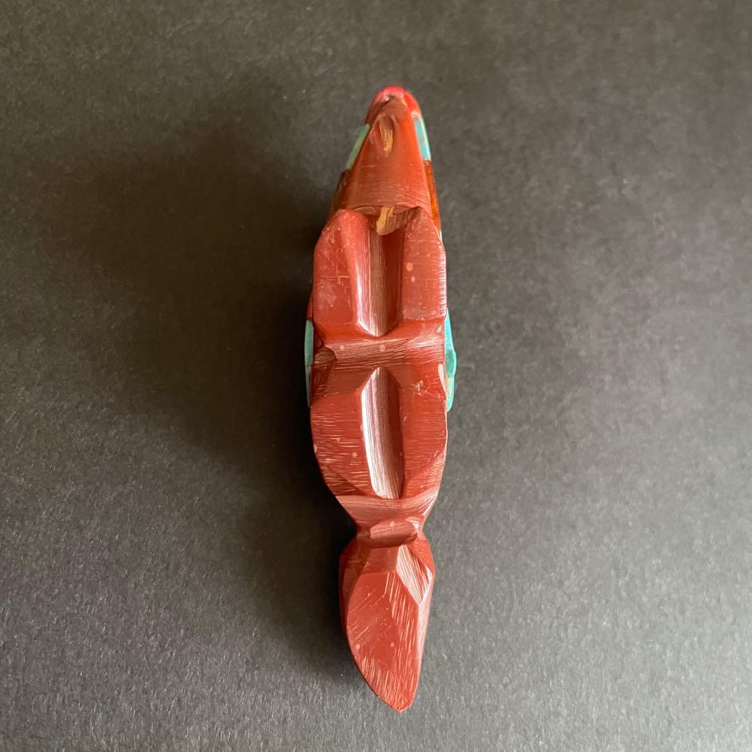 【難あり】ズニ族 コヨーテ アニマル フェティッシュ お守り 置物vintage