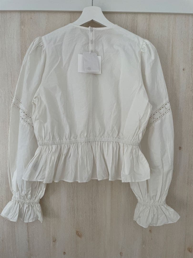 crinkle crinkle crinkle ピローケースブラウス　ホワイト
