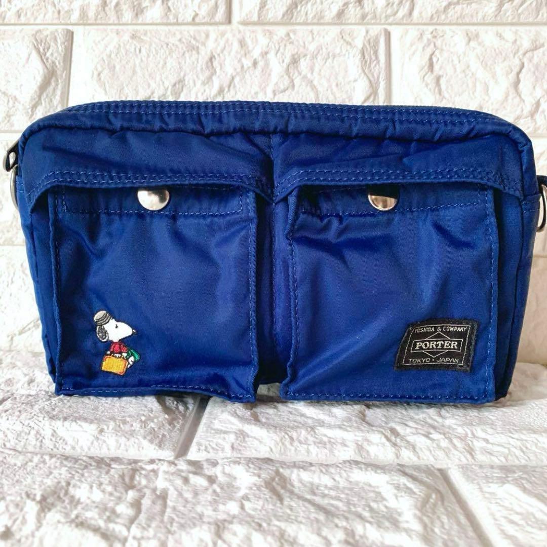 レア✨【極美品】JOE PORTER スヌーピー ショルダーバッグ ネイビー 青