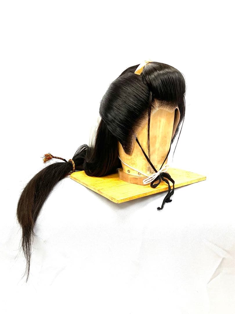 洗い髪、岡守、中サイズ、中古舞踊かつら、日本髪かつら、大衆演劇かつら、ケース付き