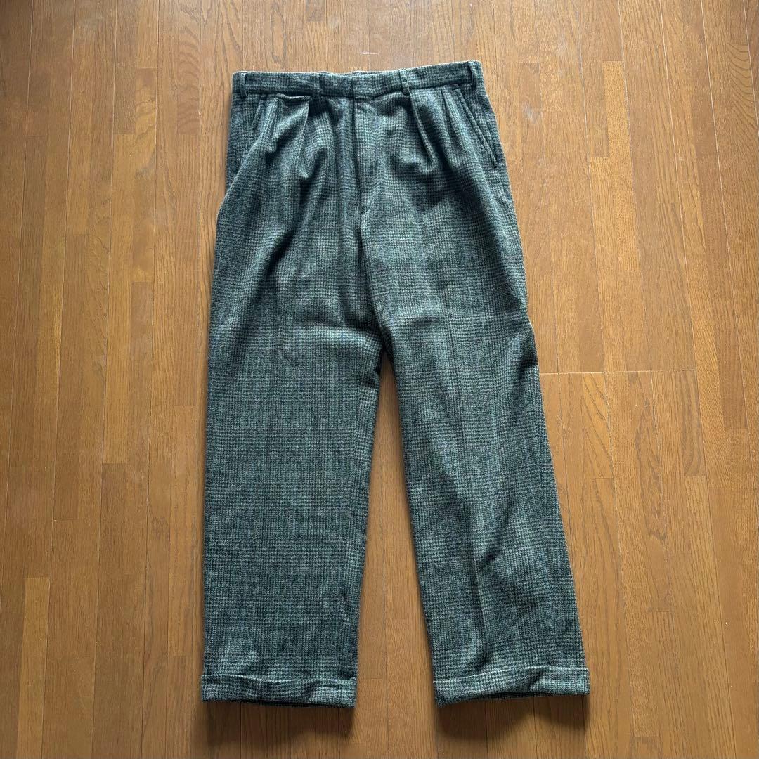 90's Polo by Ralph Lauren チェック柄 ウールスラックス