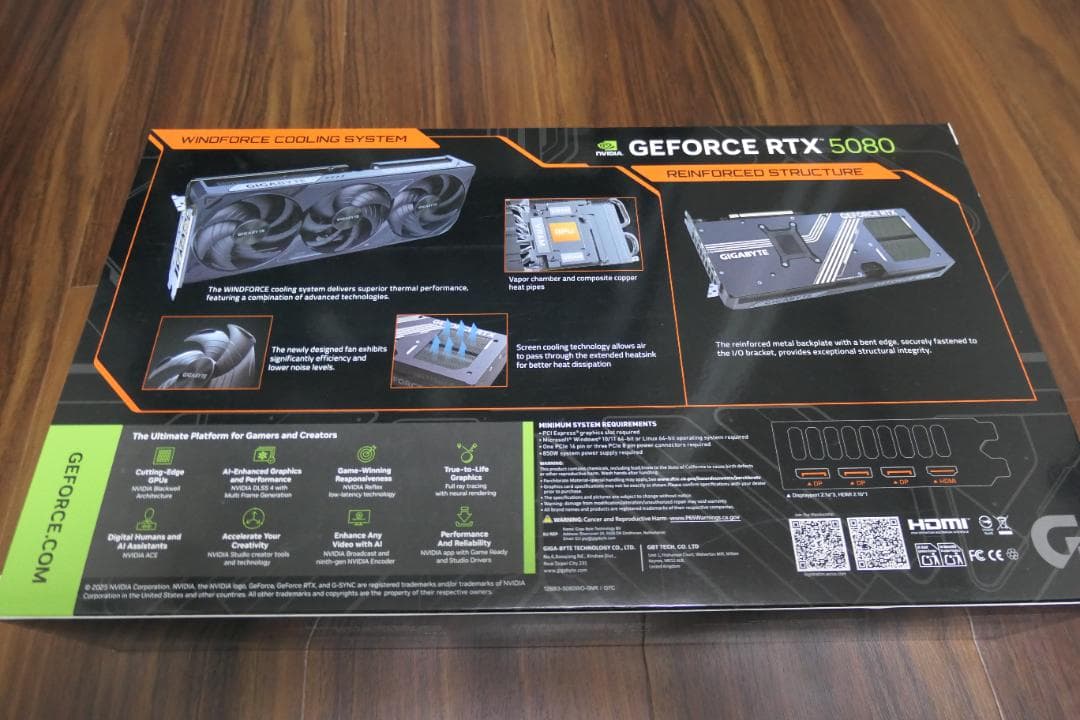 ゆ*ん様 GIGABYTE GeForce RTX 5080 WINDFORCE
