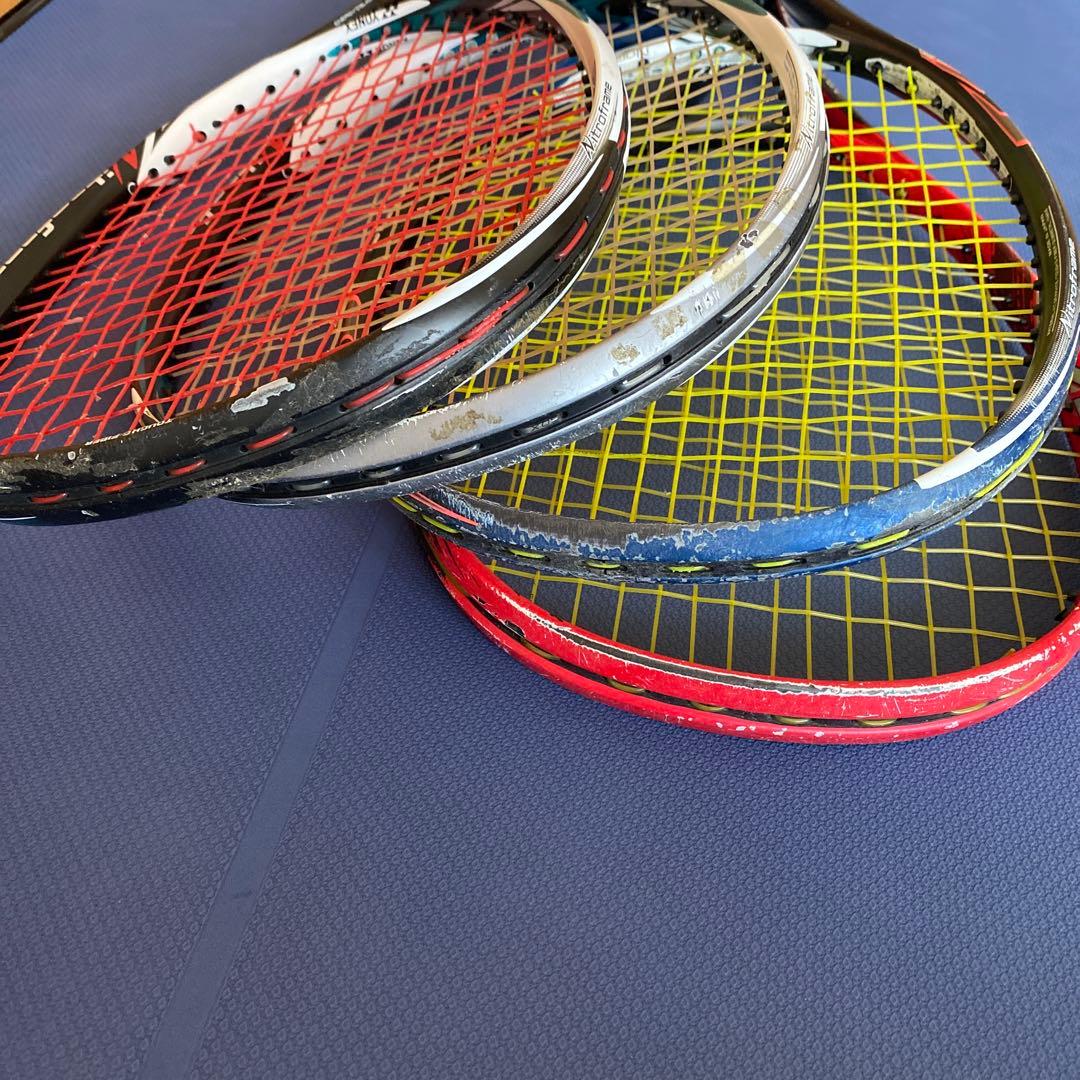YONEX ソフトテニスラケット4本➕ケース3➕空気入れ