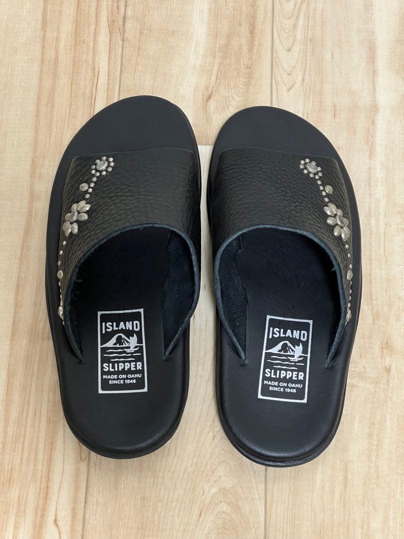 美品  Slipper HTC コラボ レザー サンダル 8