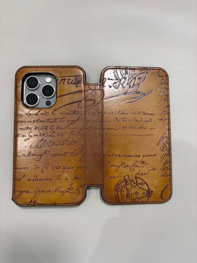s*n様 Berluti ベルルッティ　iPhone15Pro手帳型ケース