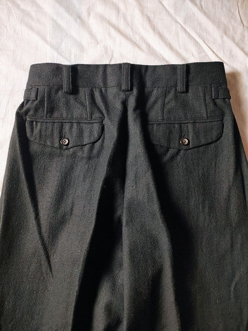 80s コムデギャルソンオム　2タックワイドスラックス　シンチバック　本人期