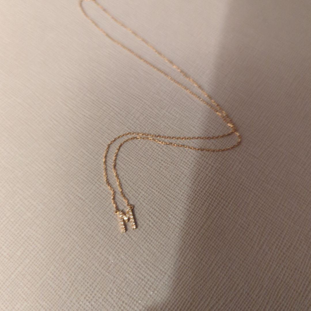 AHKAH　イニシャル ネックレス M