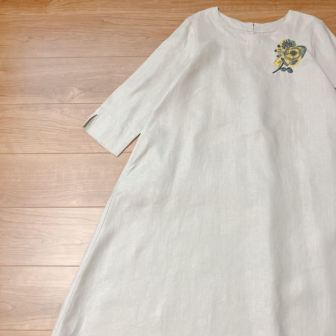 群言堂 根々　リネンワンピース 石見銀山生活文化研究所