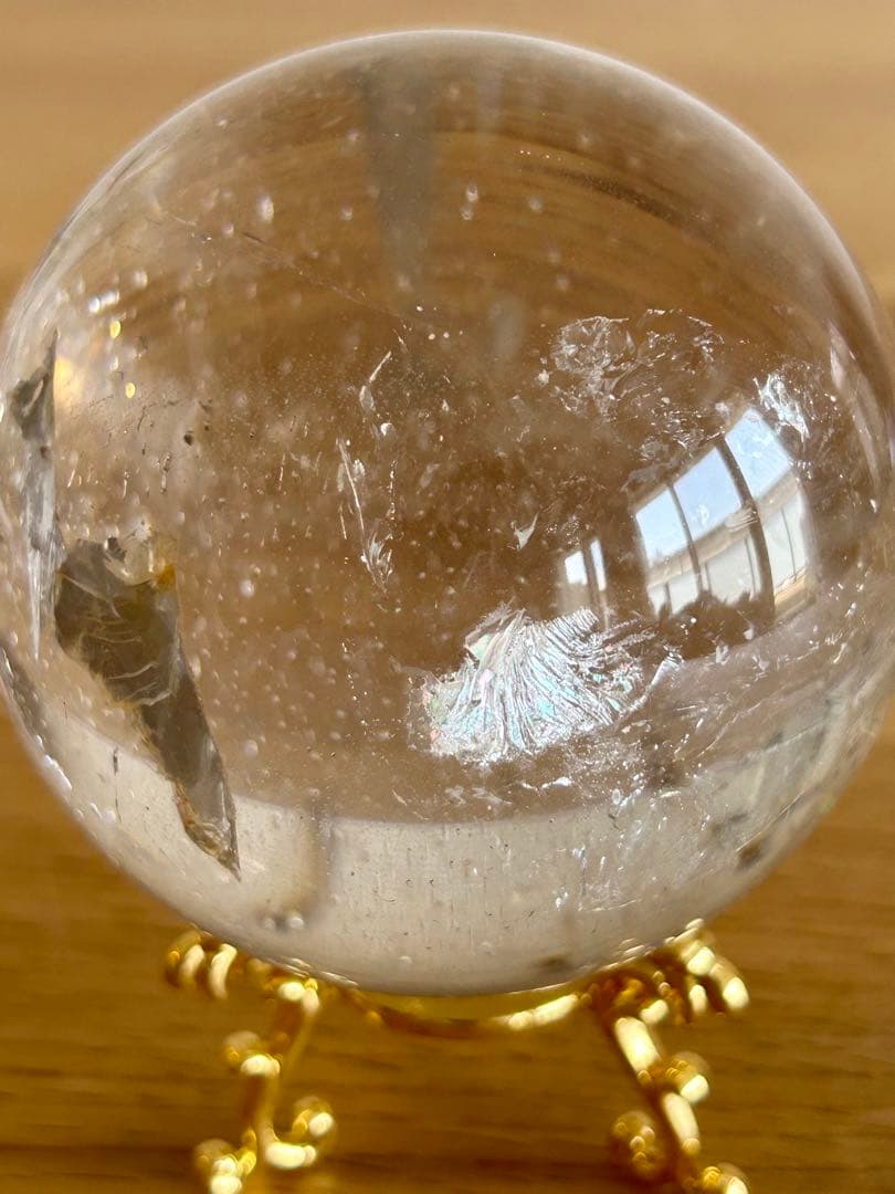 ✨高透明✨水晶　丸玉　約80㎜