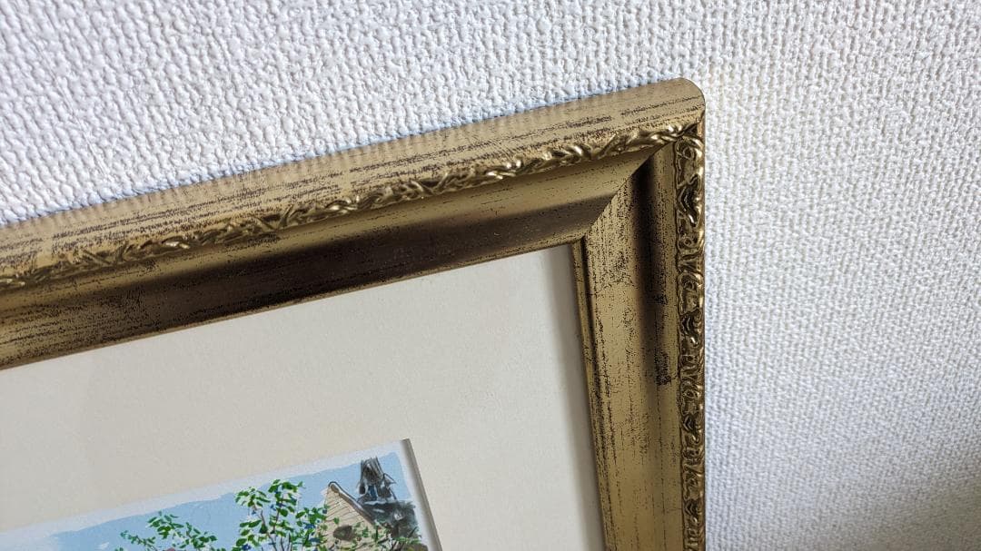 児玉幸雄　パリーの朝市　リトグラフ　石版画　絵画　風景画　洋画