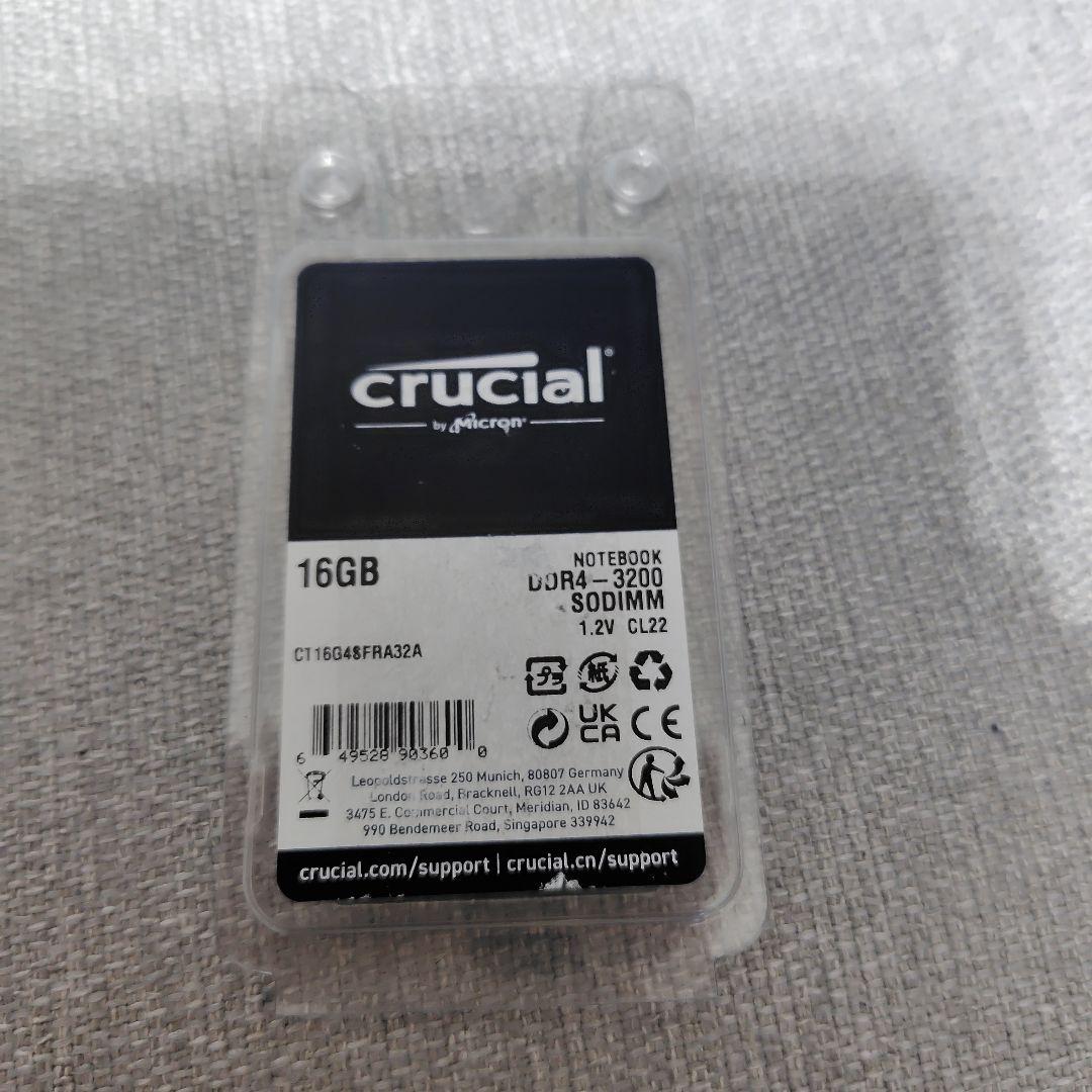 【新品】crucial ノートPC用増設メモリ DDR4 3200 16GB