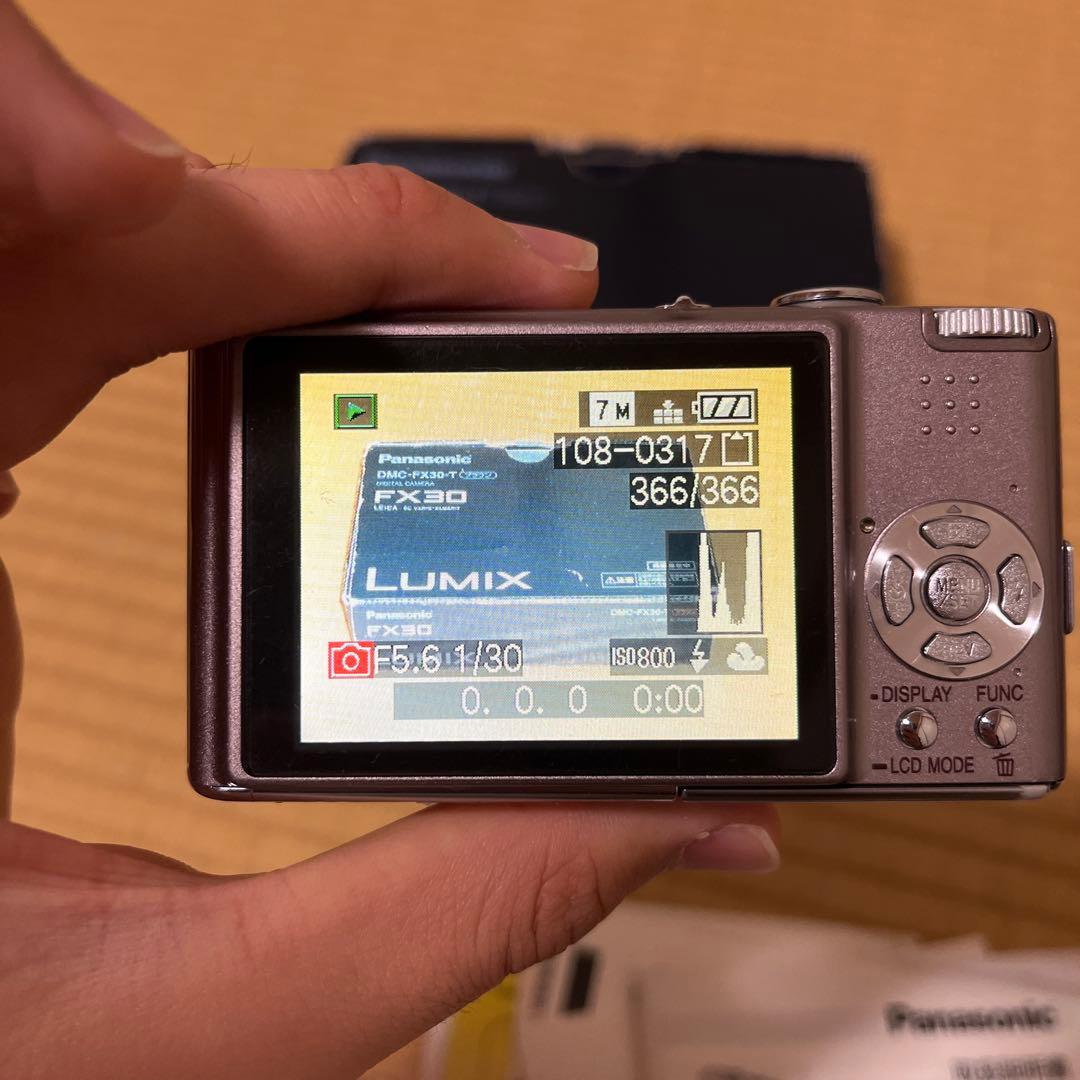 動作確認済み パナソニック LUMIX DMC-FX30-T ブラウン