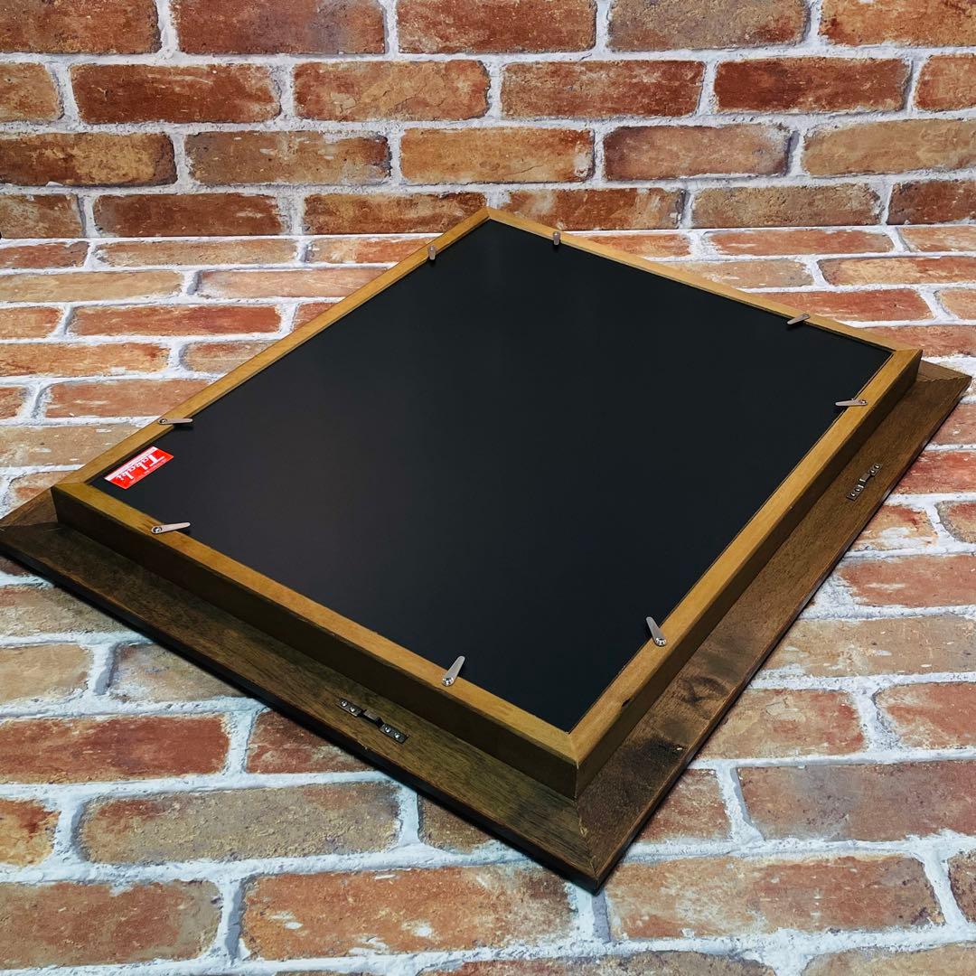 額縁【セピア色】未使用 F6サイズ キャンバス用 ガラス付