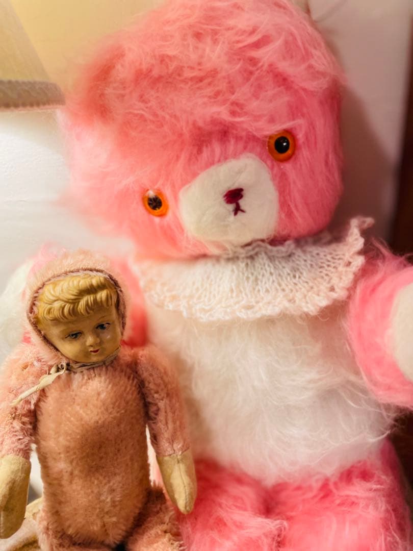 ༄༅ 小麗༄༅ページ　ピンクのヴィンテージ ベア