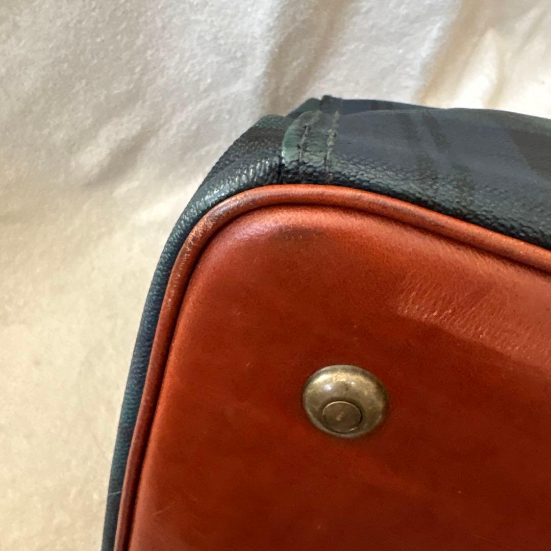 レア✨ポロラルフローレン　ボストンバッグ　ドクターズバッグ　チェック柄　グリーン