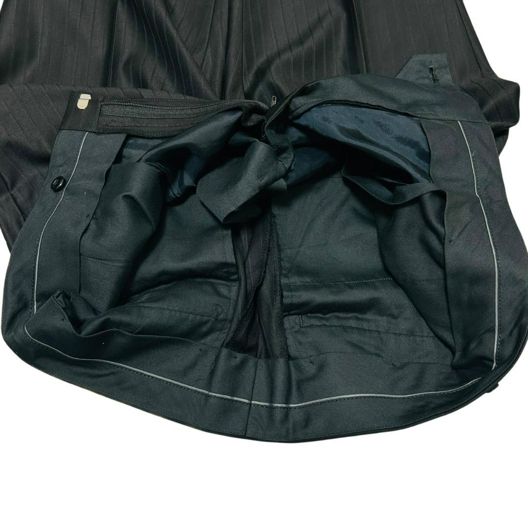 最高級 ロロピアーナ タスマニアン ダーバン スーツ AB6 黒 光沢 ウール