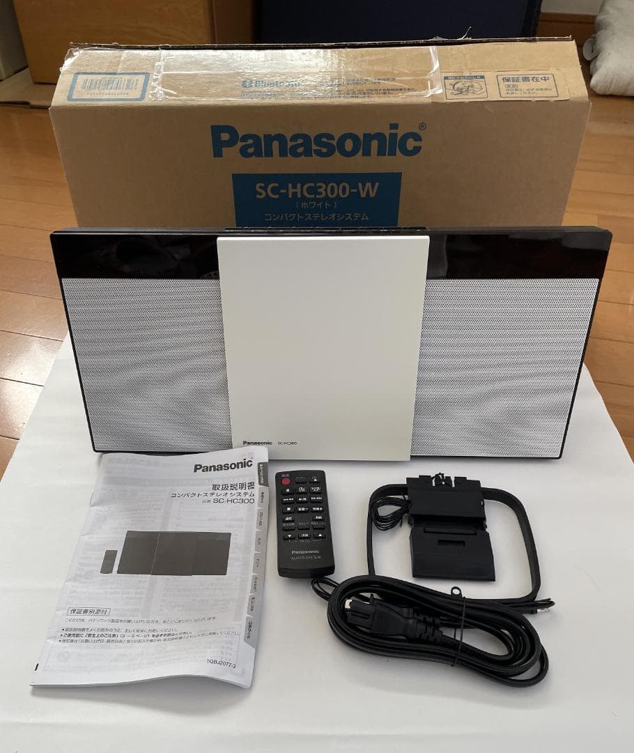 【美品_付属有】パナソニックミニコンポBluetooth対応SC-HC300-W