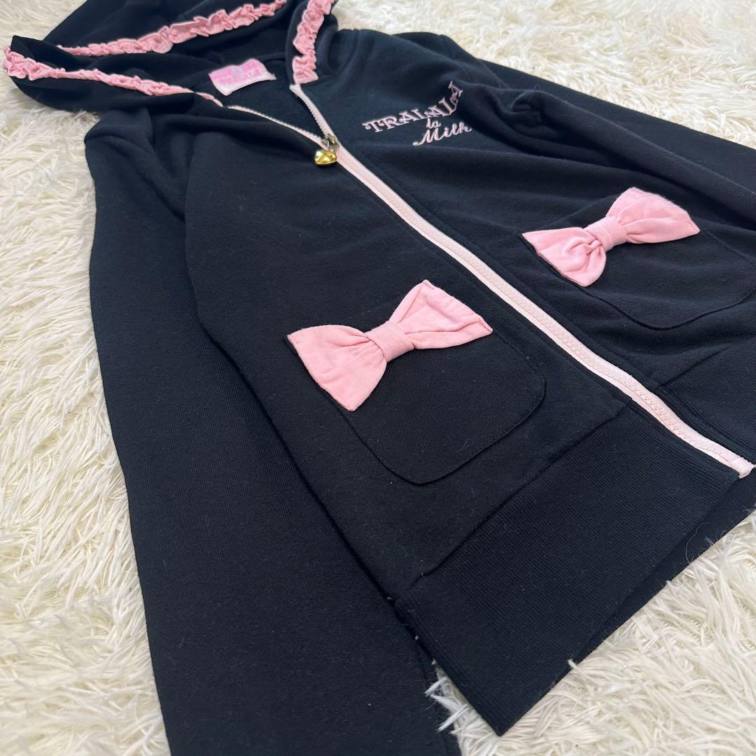 00s y2k 平成姫ギャル TRALALA パーカー フリル リボン 女の子