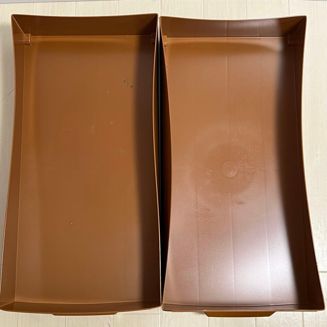 タッパーウェア スーパーチェスト セピア 2個セット