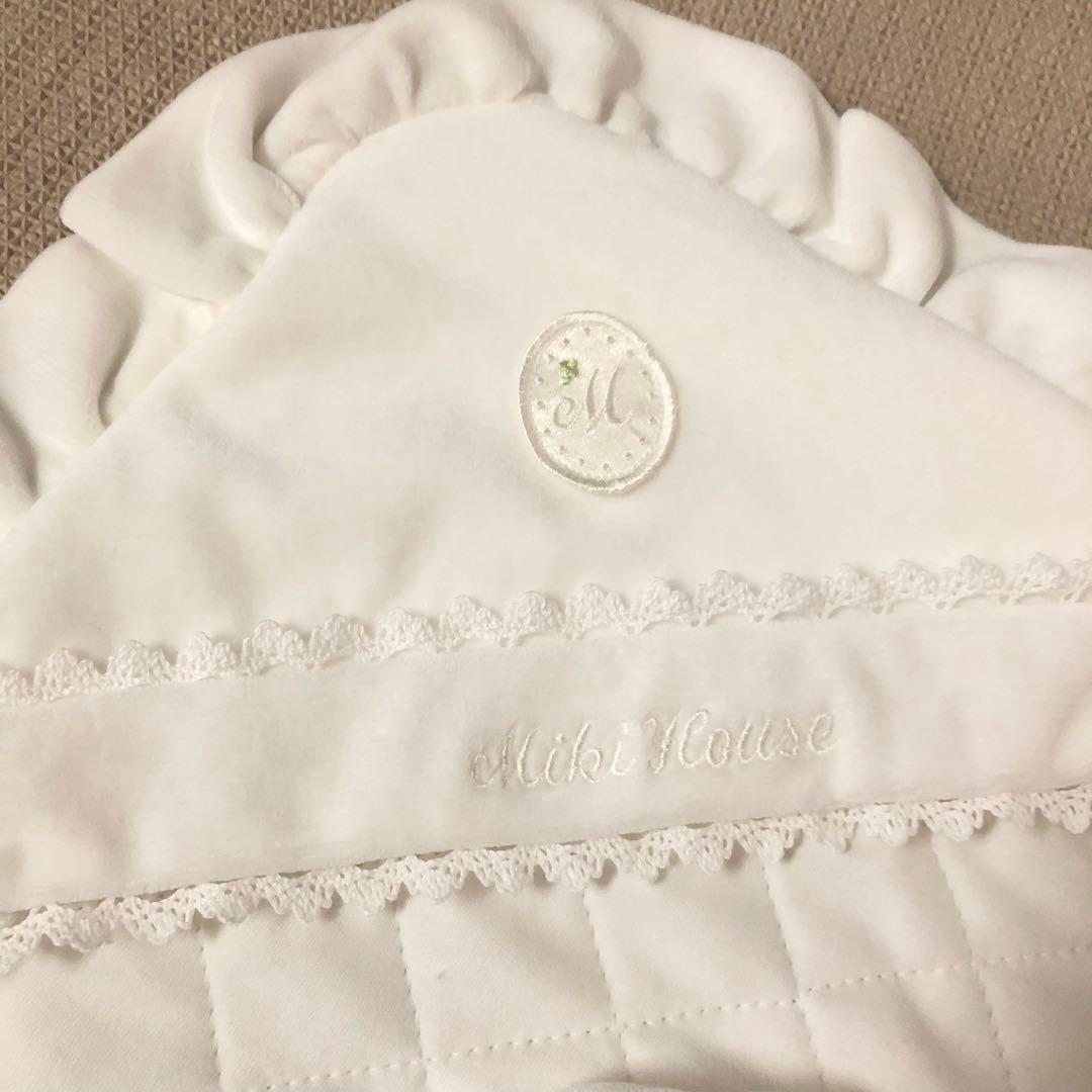 ミキハウス　ベロアアフガンと帽子　新品