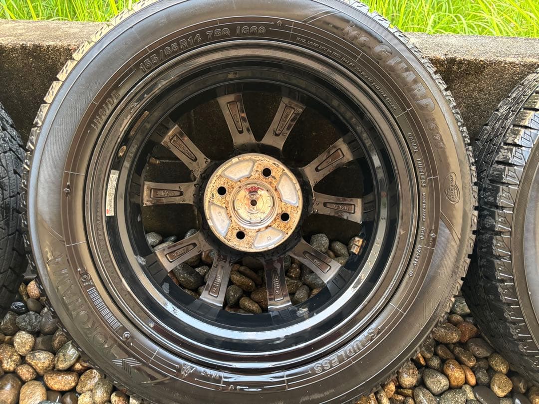 YOKOHAMAスタッドレスタイヤ 155/65R14 ホイール4本セット