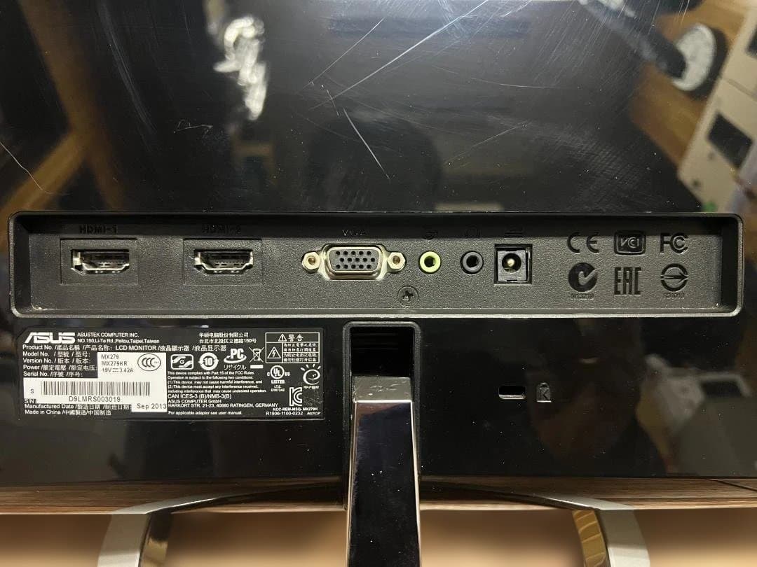 ASUS MX279H R 27型IPSパネル搭載液晶ディスプレイ ②