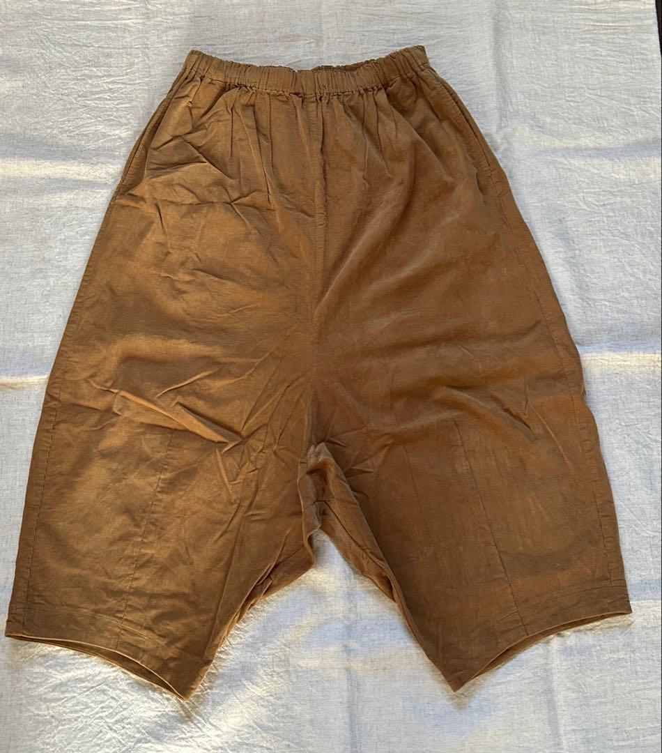 お値引き☆huis 遠州織物　みじんコールサルエルバルーンパンツ　コーデュロイ