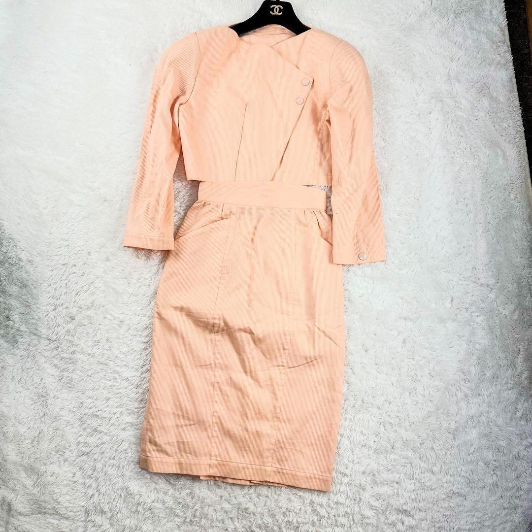 ティエリーミュグレー　セットアップ スカート　ジャケット　フォーマル　ピンク　M