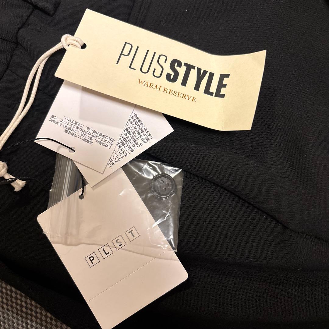 新品 プラステ PLUS STYLE テーパードパンツ（ウォームリザーブ）