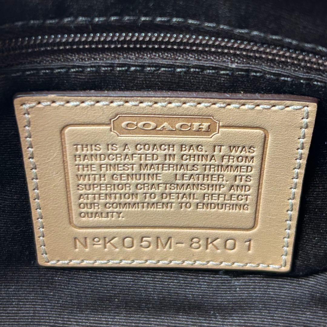 極美品✨COACH シグネチャー　ハンドバッグ　ワンショルダー