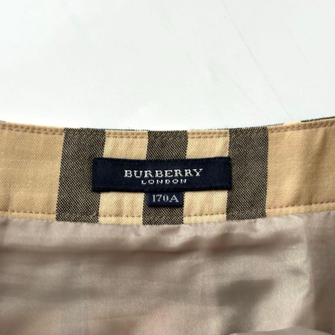 美品 バーバリーBURBERRY チェック柄 プリーツスカート170cm