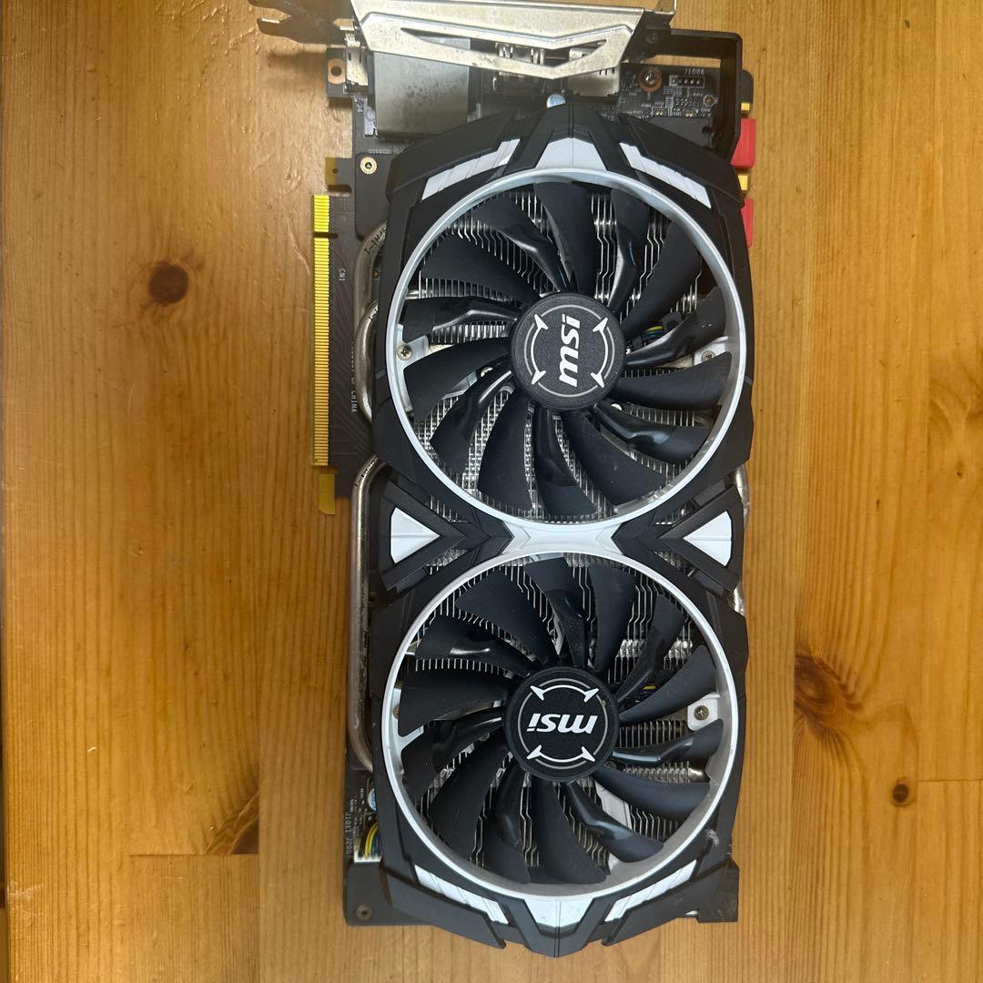 MSI GeForce GTX 1070 ARMOR 8G OC 動作品