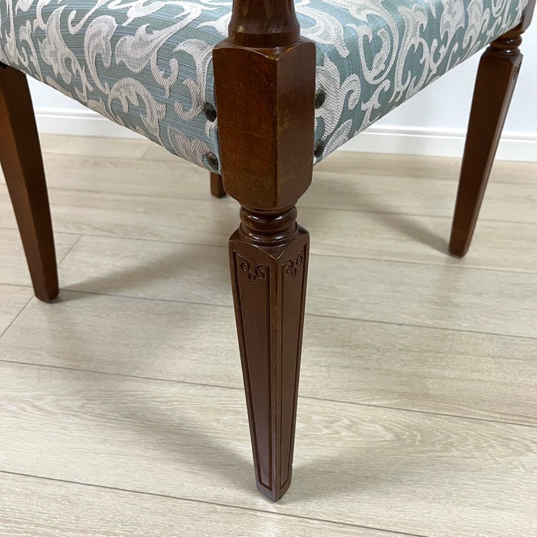 (け92)ブリティッシュデザイン アンティークアームチェア ダイニングチェア