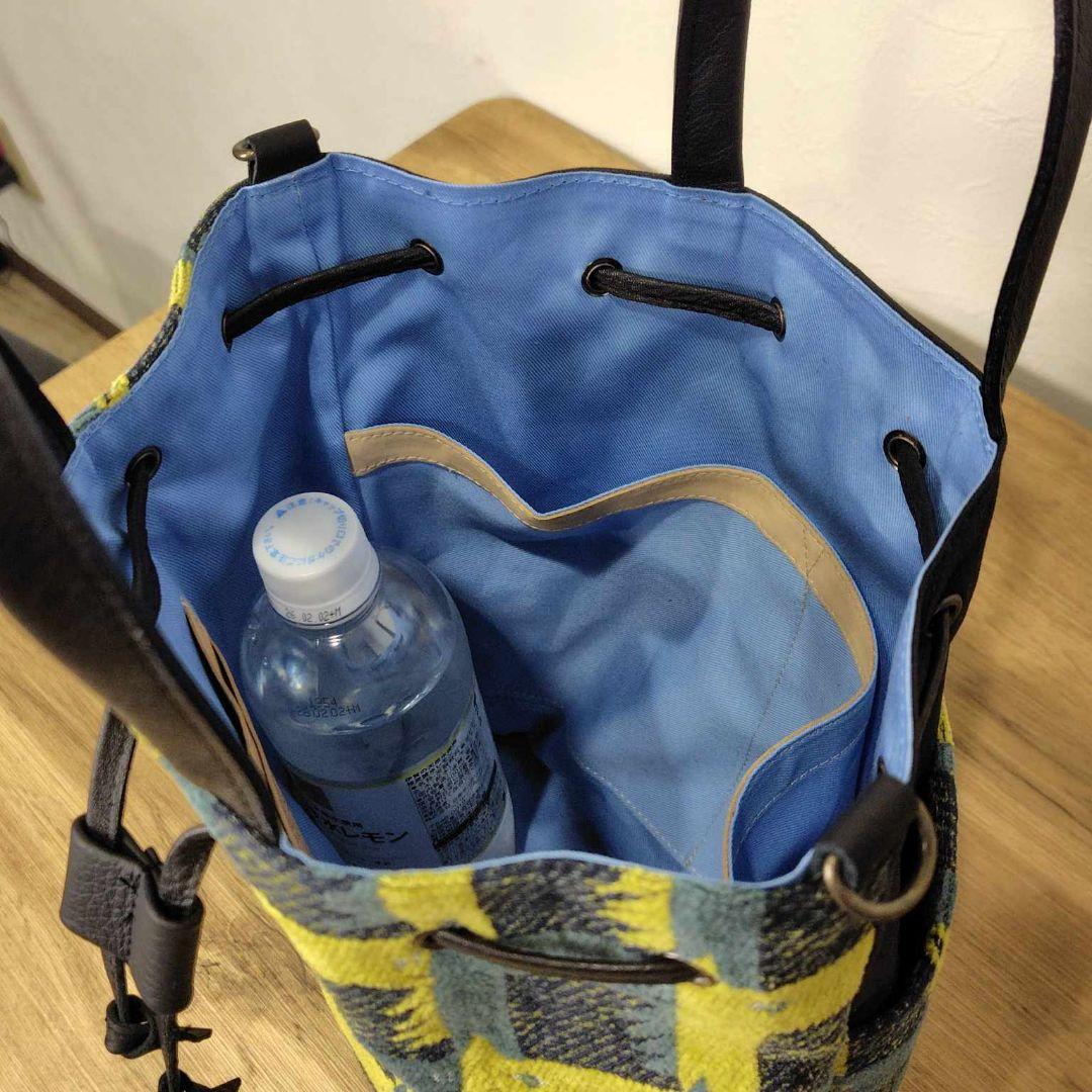 soo様　ミナペルホネン/thoroughbredサラブレットネイビー/巾着Lサ