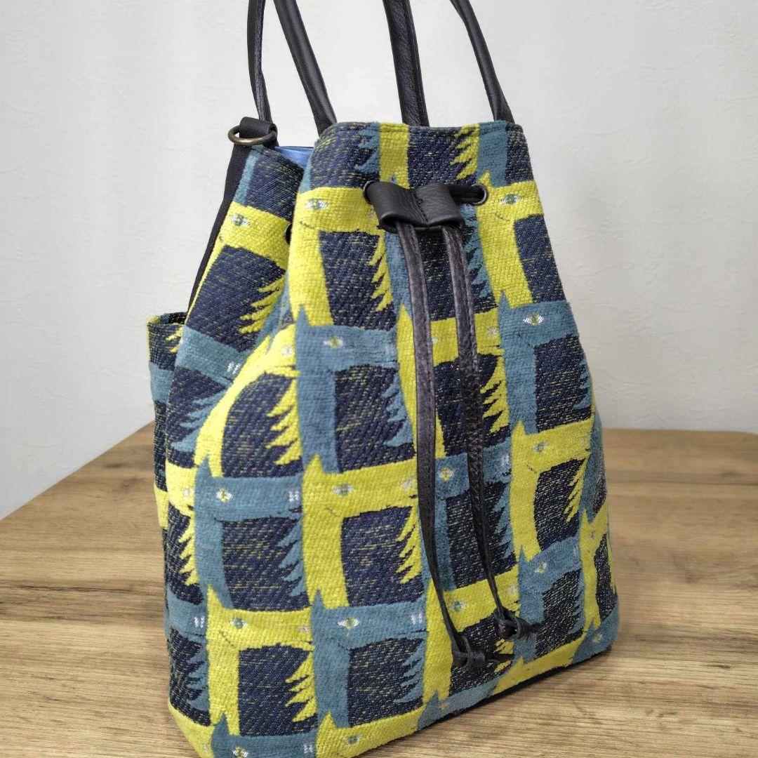 soo様　ミナペルホネン/thoroughbredサラブレットネイビー/巾着Lサ