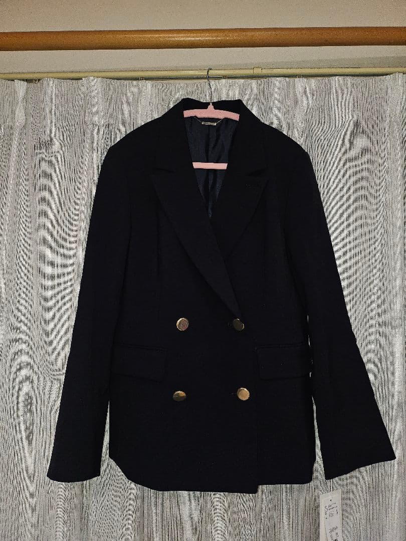 テーラードジャケット ダブルブレストブラック　FRAYI.D