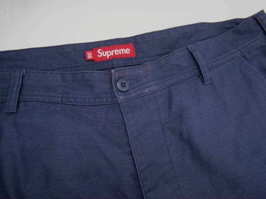 Supreme カーゴパンツ ネイビー 36 ワイド ミリタリー シュプリーム