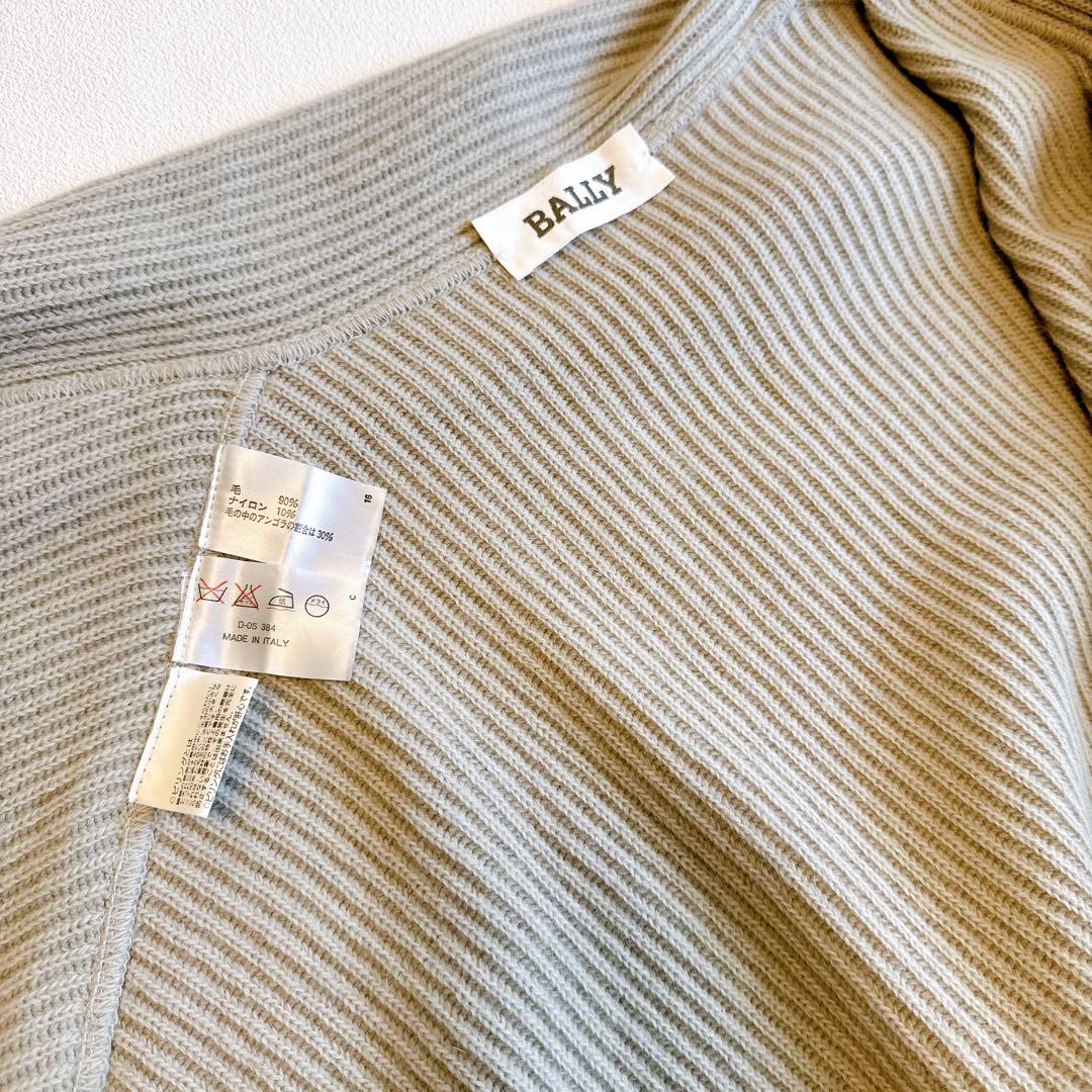 BALLY アンゴラウール　ポンチョ　ストールポンチョ　カーディガン