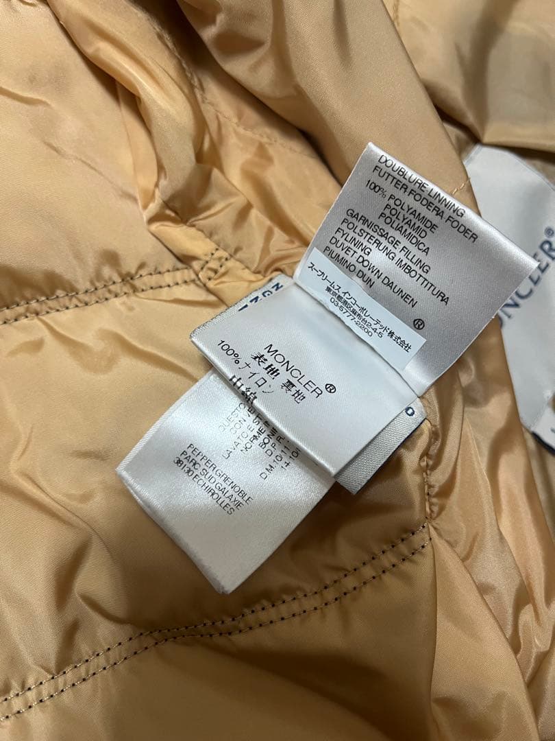 美品 MONCLER ダウンベスト ワッペン付正規品 ネイビーサイズ1(S相当)