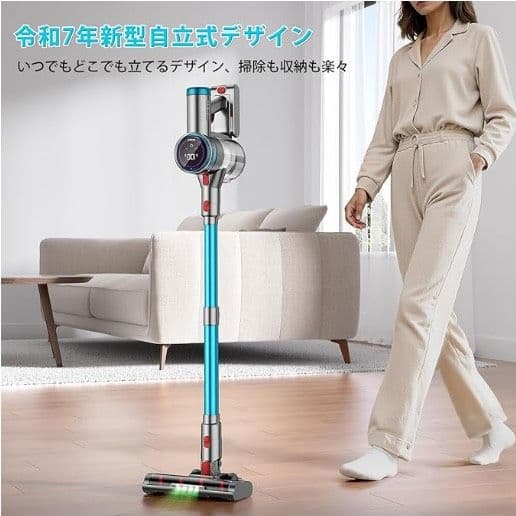 【新品未開封】Laoynd VC8 コードレス掃除機 75Kpa ダニ除去ブラシ