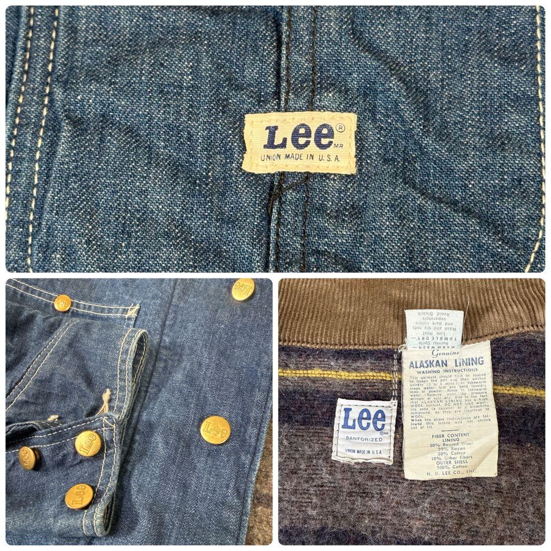 70s Lee 81-LJ ヴィンテージ デニムカバーオールブランケット 44R