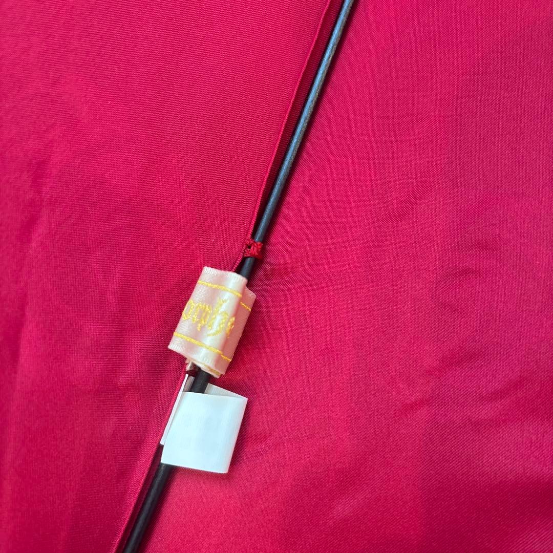 morphose エンジ色 フリル日傘